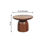 Rounded Chestnut Side Table - Avivra