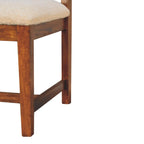 Cream Bouclé Rattan Chair Avivra