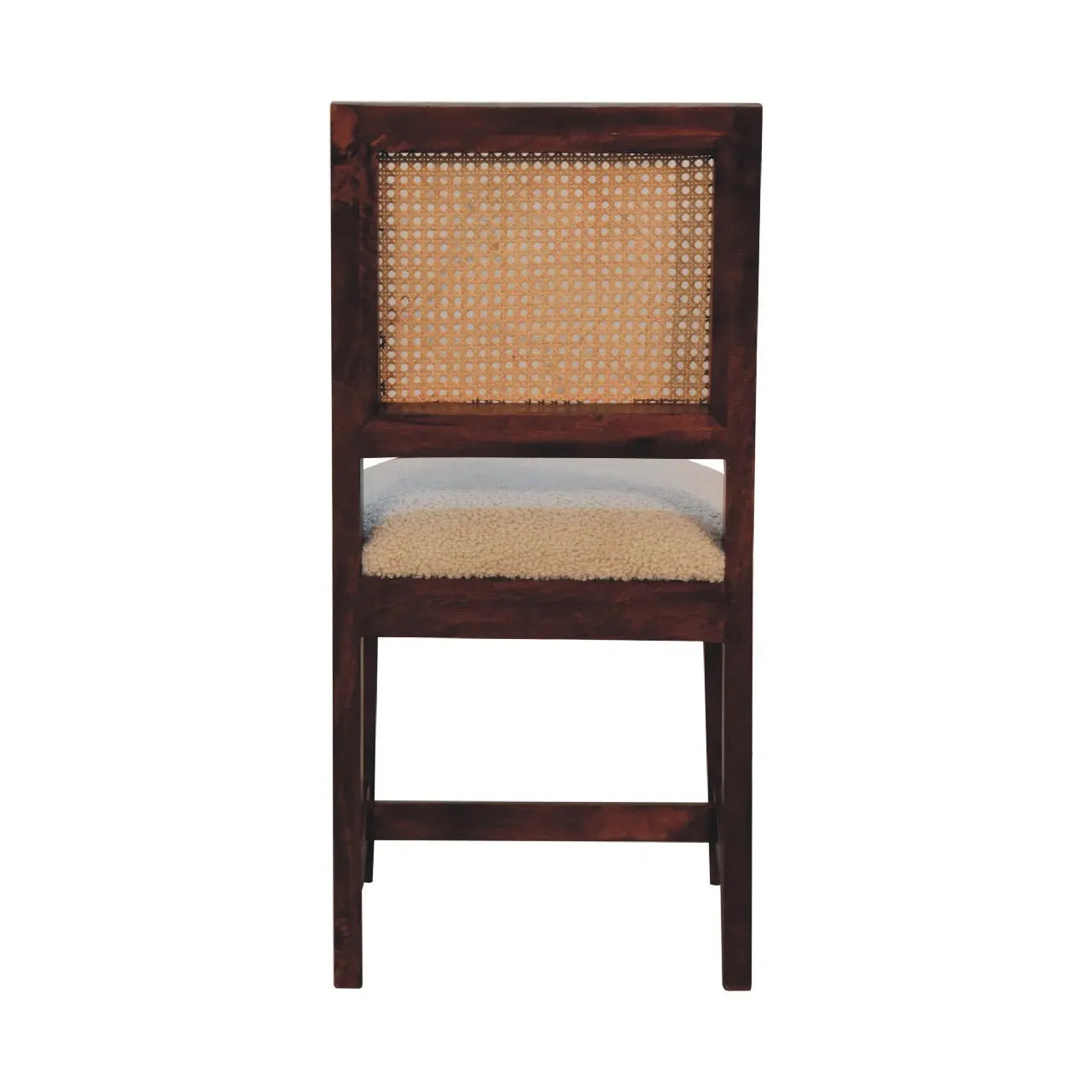 Cream Bouclé Rattan Chair Avivra