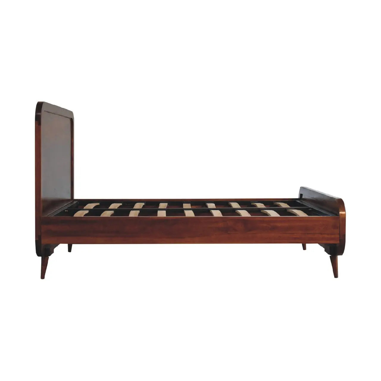 luxury chestnut mango wood bed frame