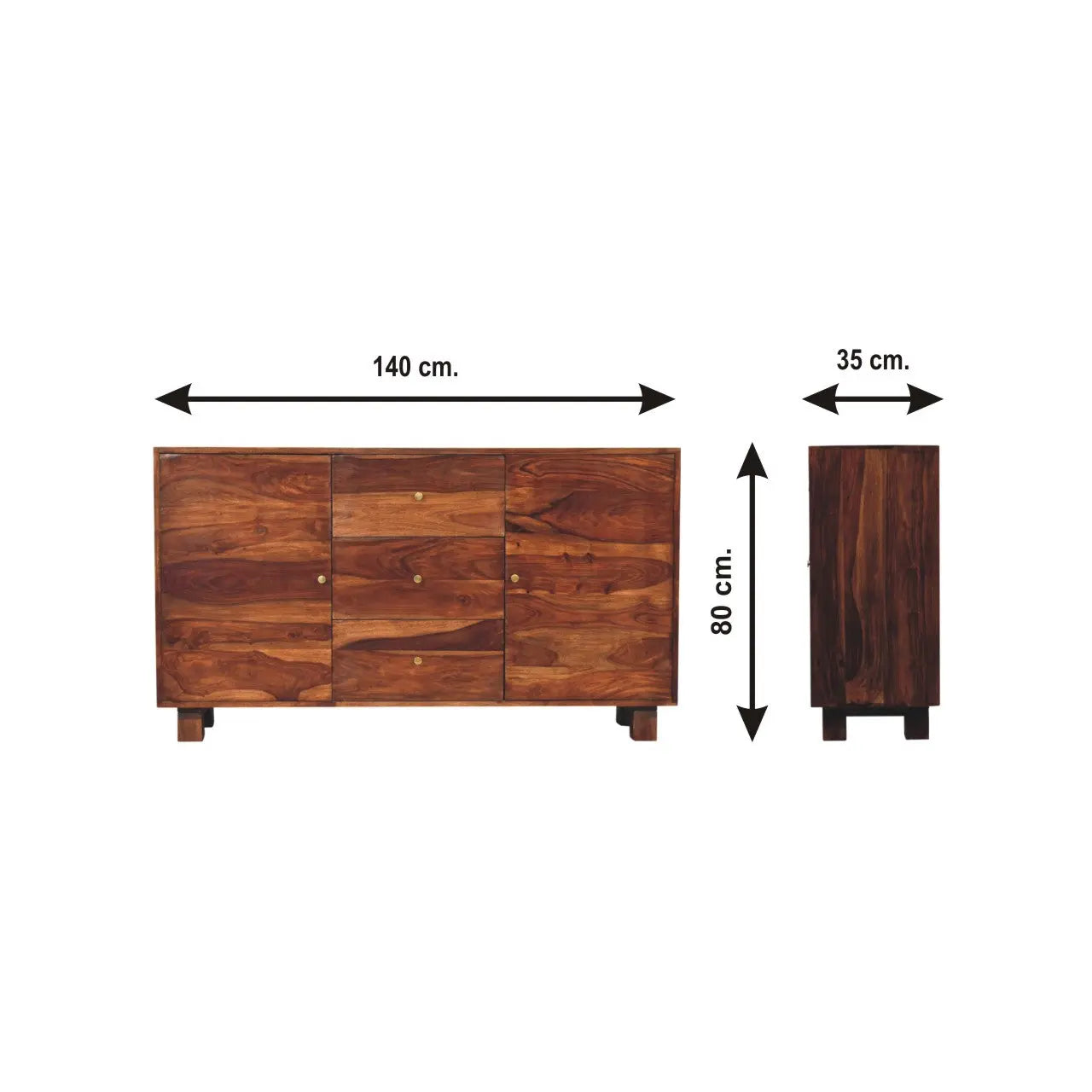 Tula Sideboard | Solid Sheesham Wood - Avivra