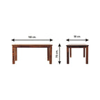 Tula Dining Table – Solid Sheesham Wood - Avivra