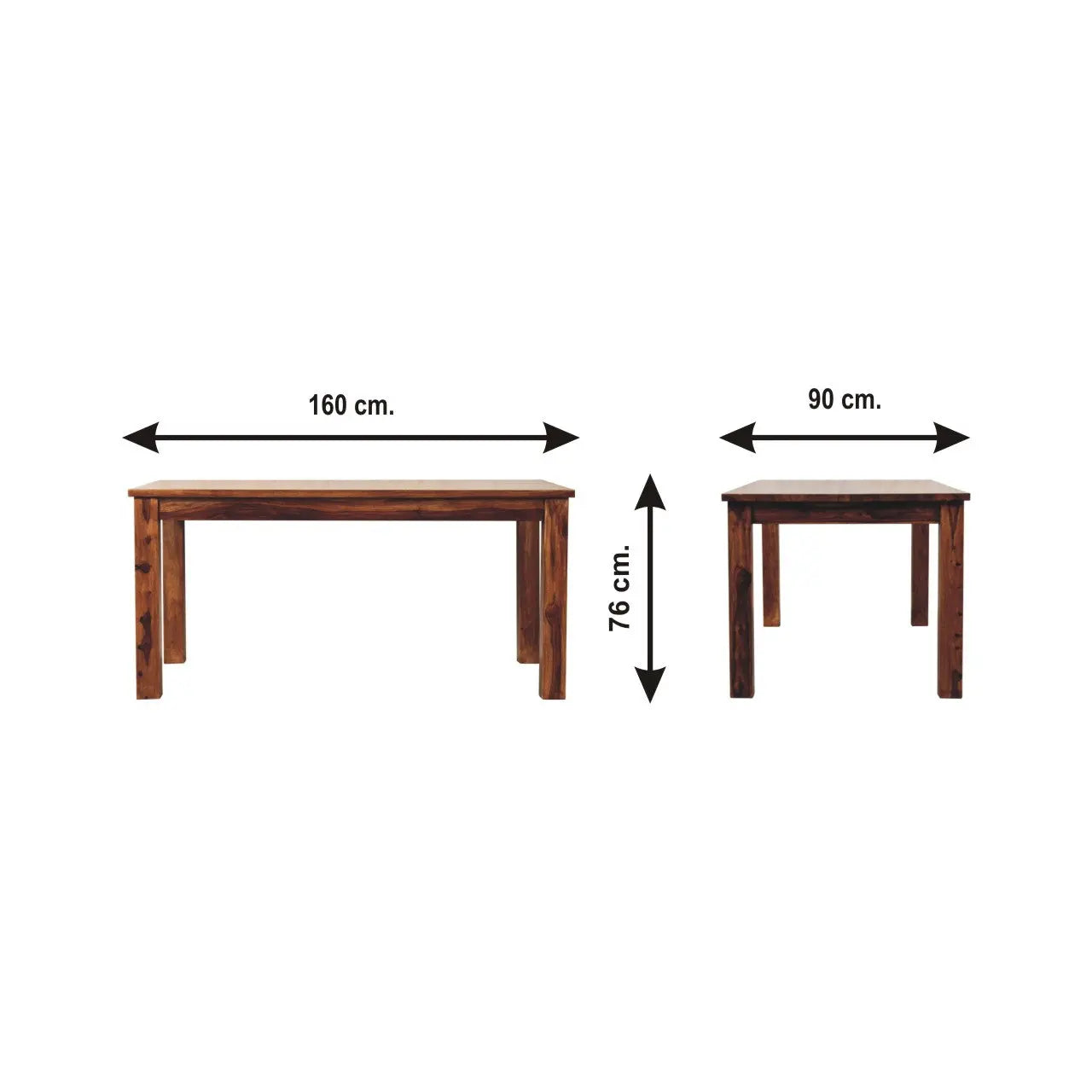 Tula Dining Table – Solid Sheesham Wood - Avivra