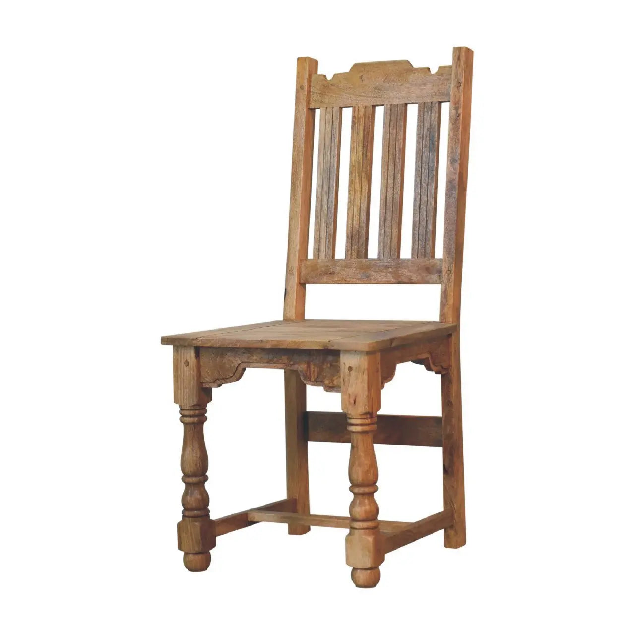 Granary Dining Chair Set of 2 – Hand-Distressed Oak-ish Finish - Avivra