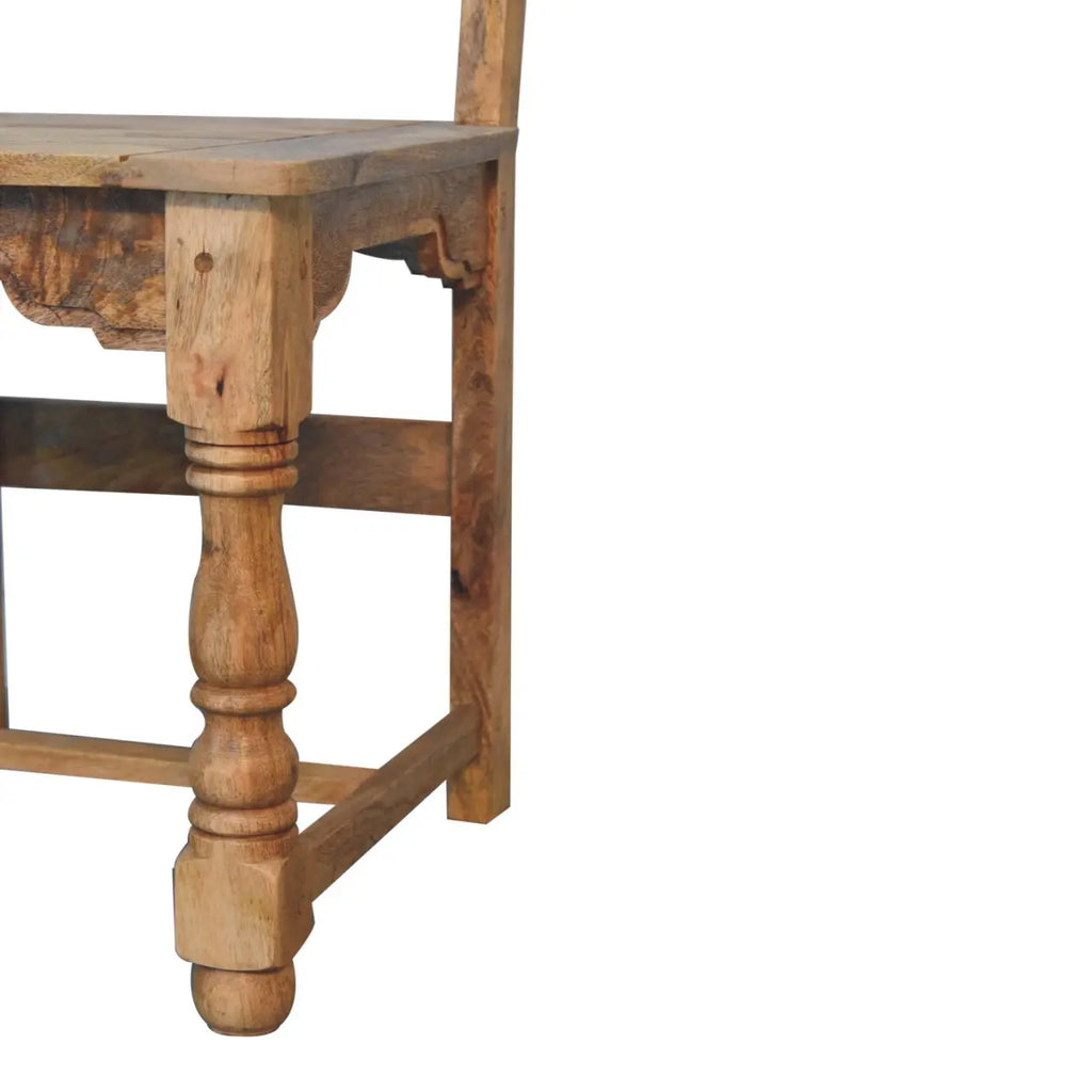 Granary Dining Chair Set of 2 – Hand-Distressed Oak-ish Finish - Avivra