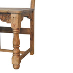 Granary Dining Chair Set of 2 – Hand-Distressed Oak-ish Finish - Avivra