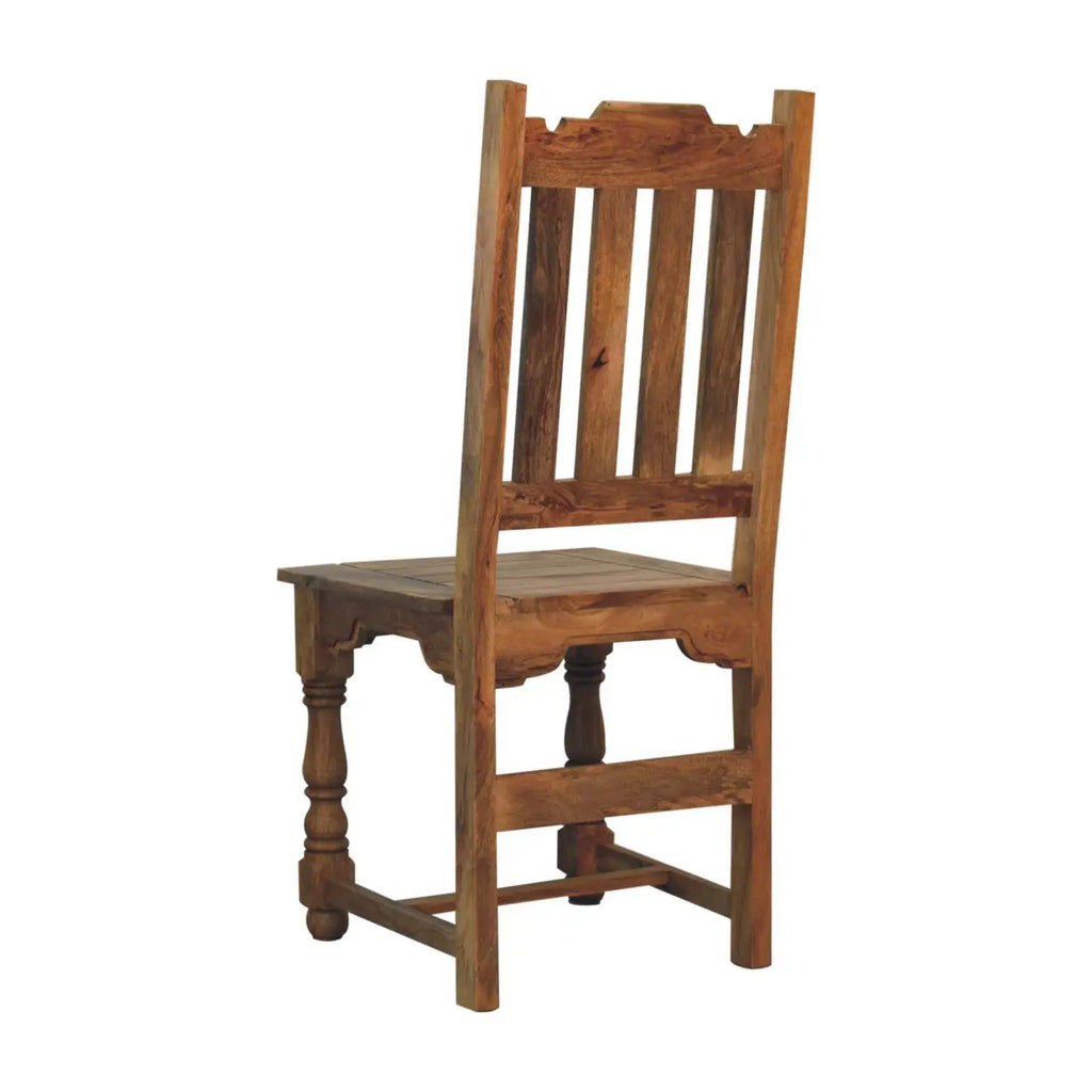 Granary Dining Chair Set of 2 – Hand-Distressed Oak-ish Finish - Avivra