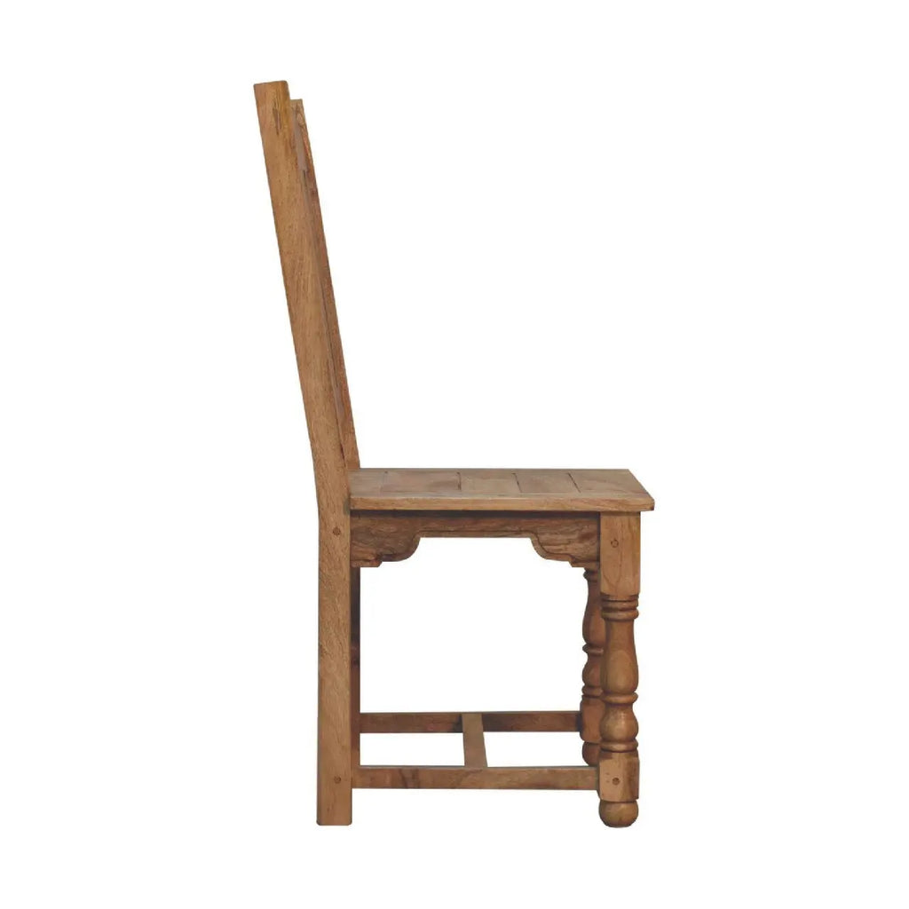 Granary Dining Chair Set of 2 – Hand-Distressed Oak-ish Finish - Avivra
