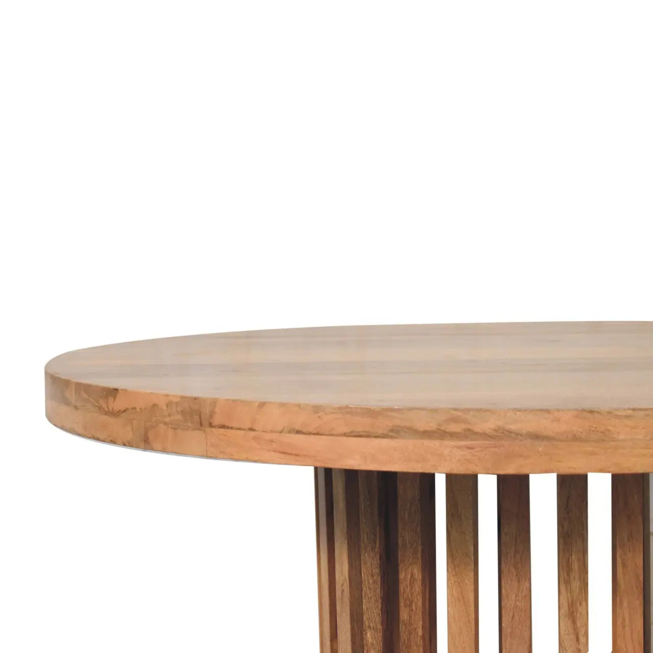Ariella Round Dining Table – Oak-ish Finish - Avivra