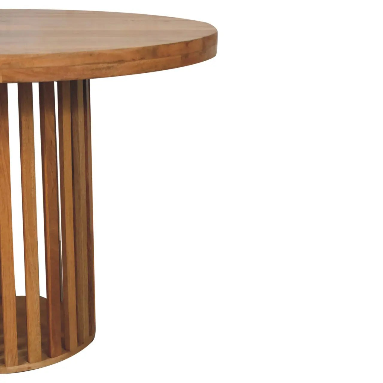 Ariella Round Dining Table – Oak-ish Finish - Avivra