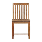 Ariella dining chair crafted from solid mango wood in an oak-ish finish