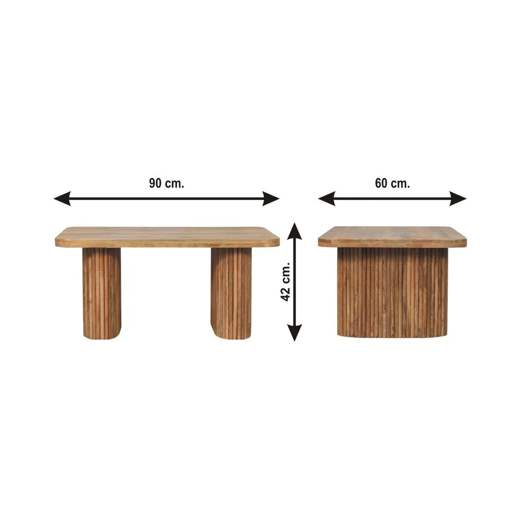 Soba Solid Wood Bench Avivra