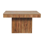 soba coffee table crafted from solid mango wood with oak finish