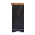 Regal Ash Black Rustic Sideboard | Ash Black & Oak Finish - Avivra