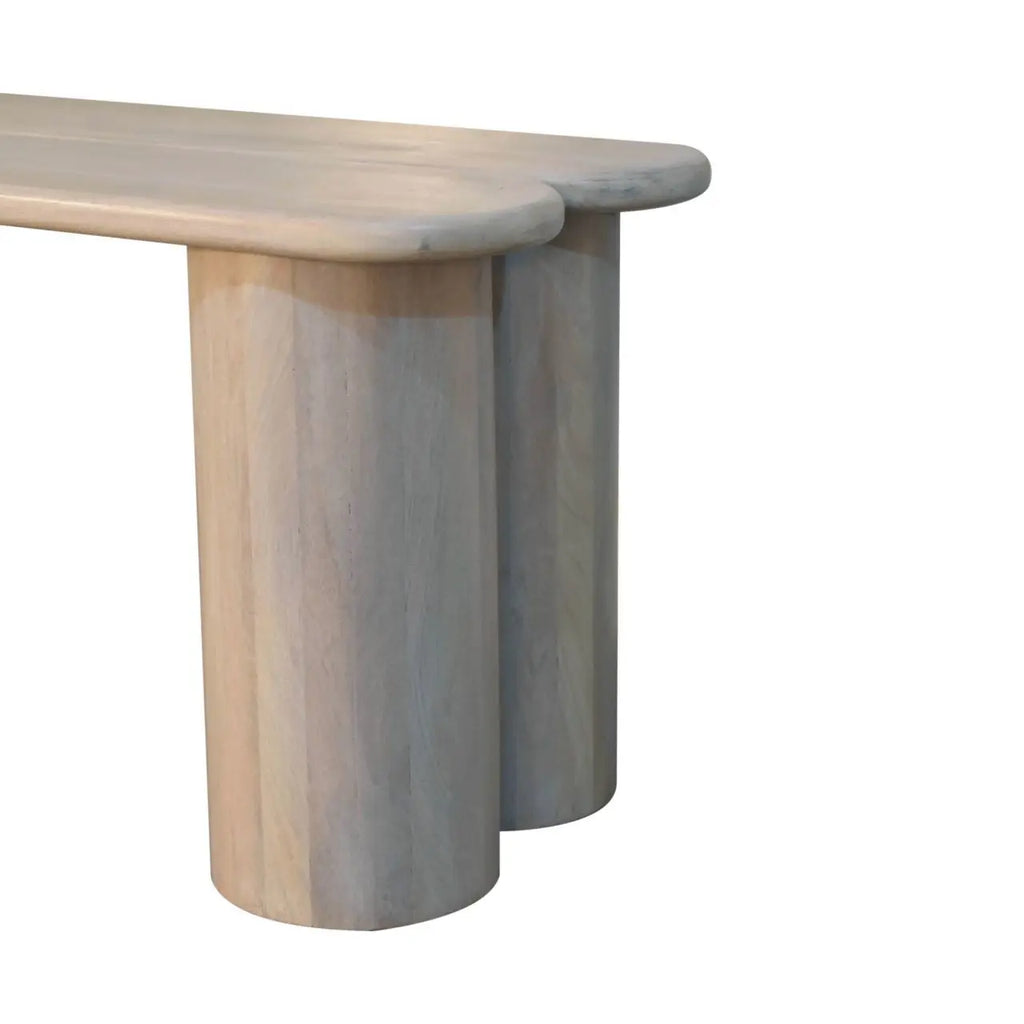 Twin Plank Mango Wood Bench - Avivra