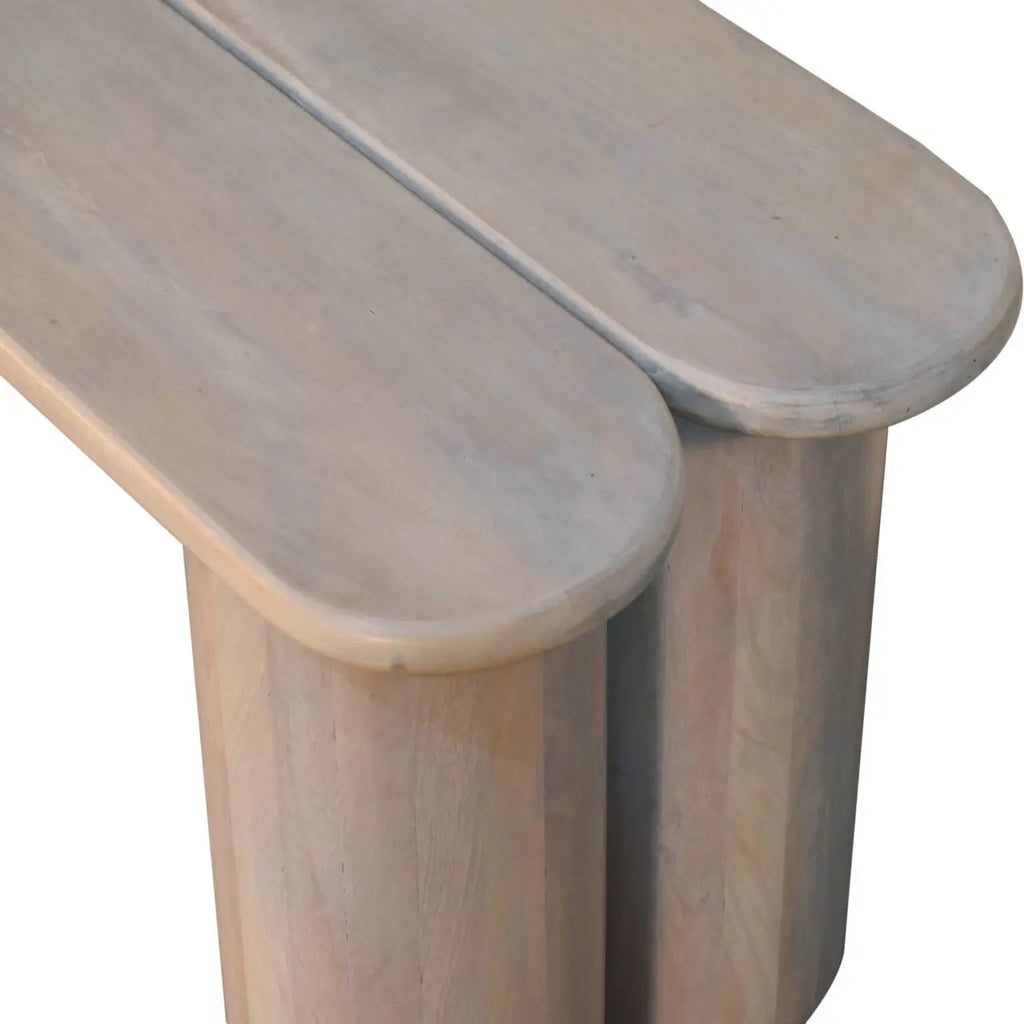Twin Plank Mango Wood Bench - Avivra