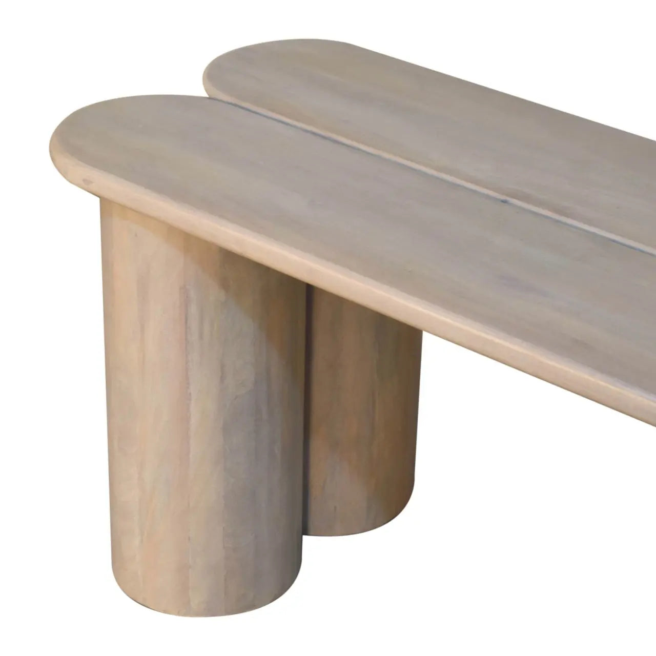 Twin Plank Mango Wood Bench - Avivra