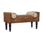 Chester Buffalo Leather Bench - Avivra