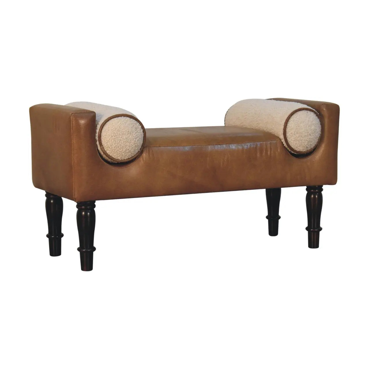 Chester Buffalo Leather Bench - Avivra