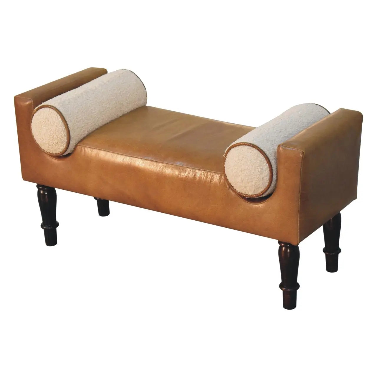 Chester Buffalo Leather Bench - Avivra