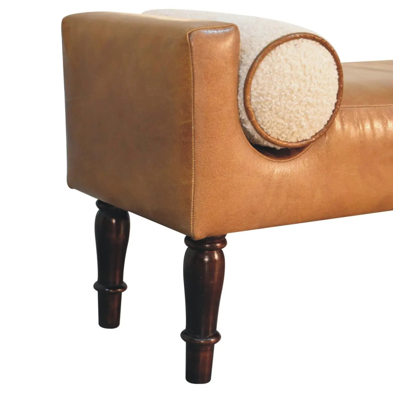 Chester Buffalo Leather Bench - Avivra