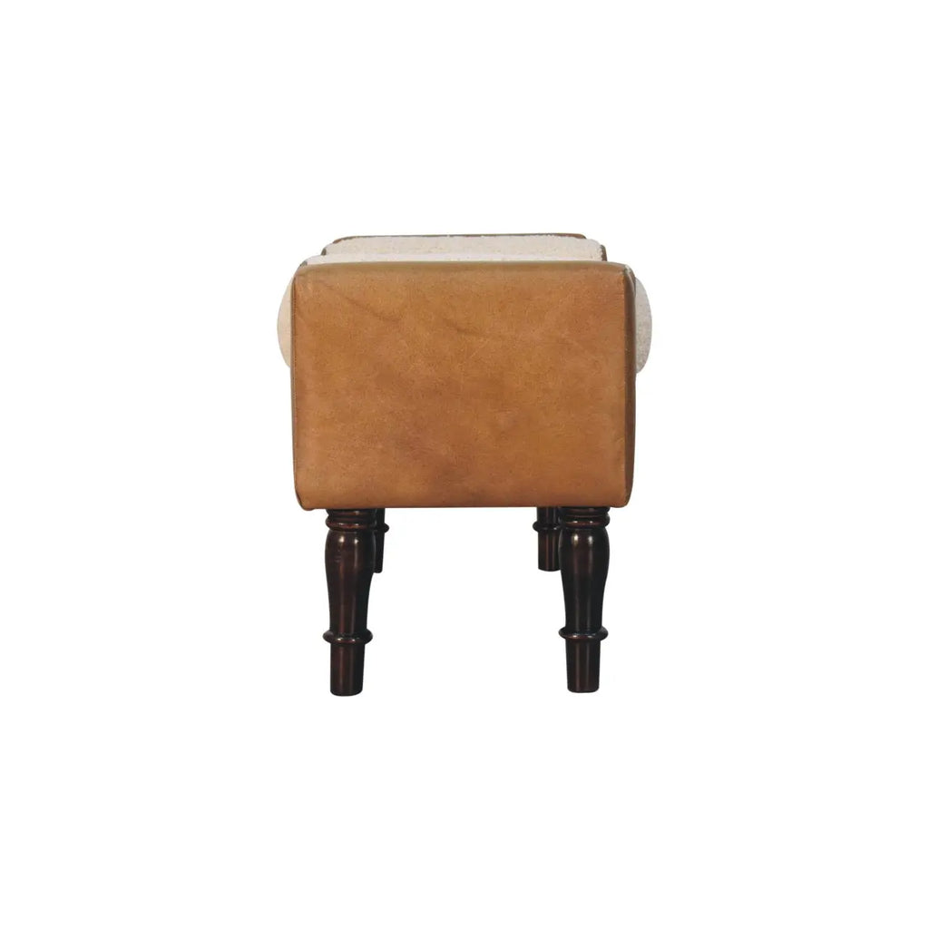 Chester Buffalo Leather Bench - Avivra