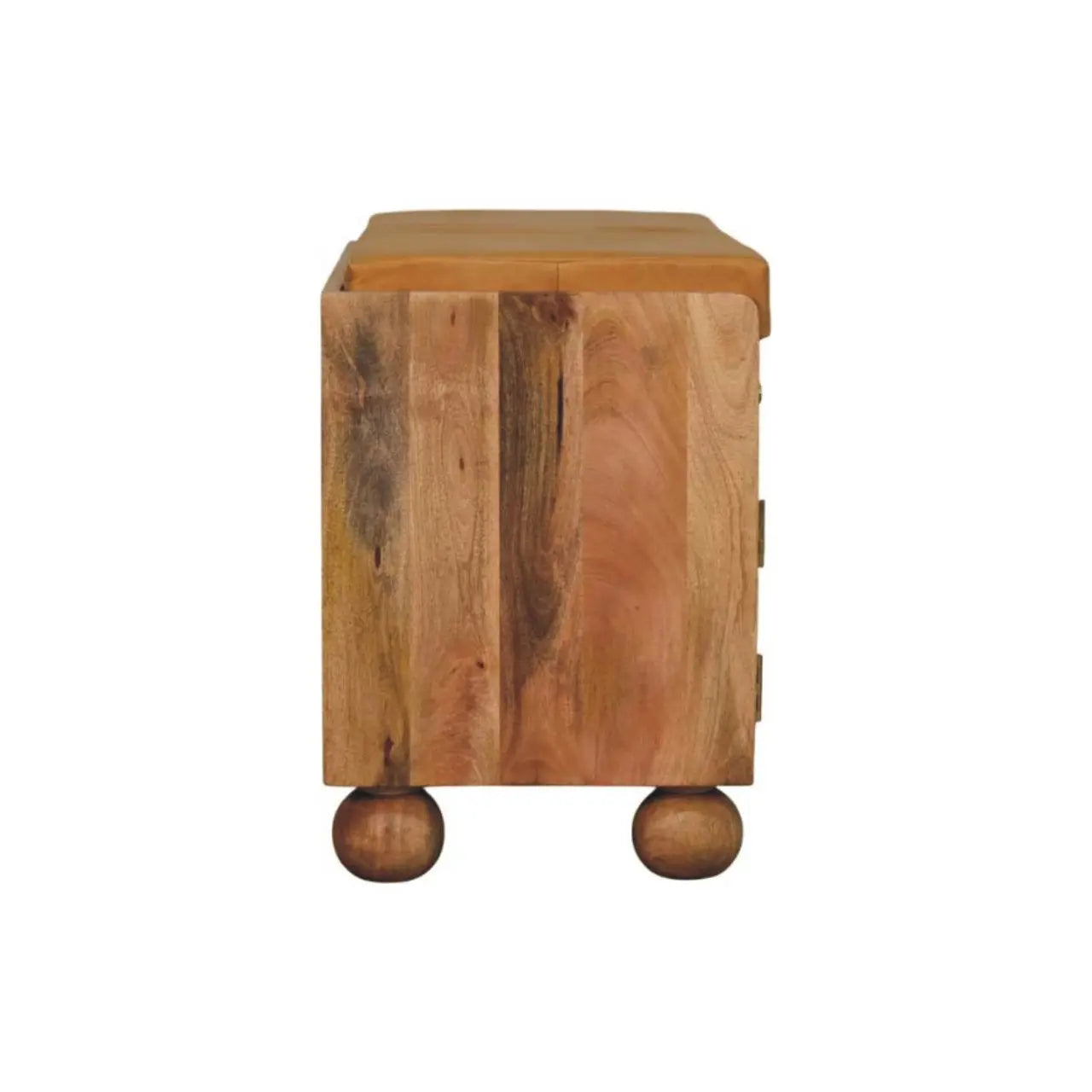 Shutter Oak-ish Shoe Rack with 2 drawers Avivra