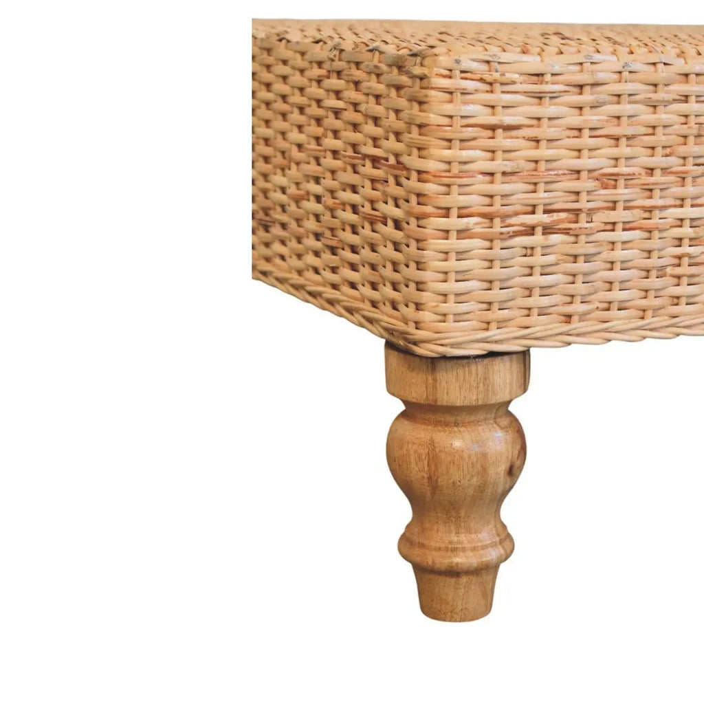 Regency Woven Coffee Table – Handcrafted Solid Wood - Avivra