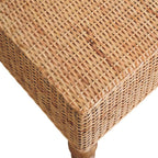 Regency Woven Coffee Table – Handcrafted Solid Wood - Avivra