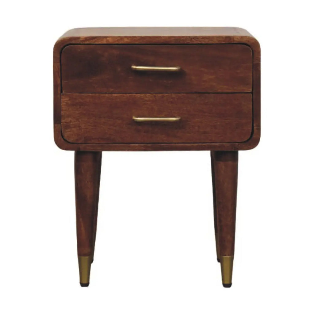 Valenza Two-Drawer Bedside Table - Avivra