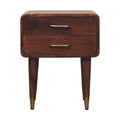 Valenza Two-Drawer Bedside Table - Avivra