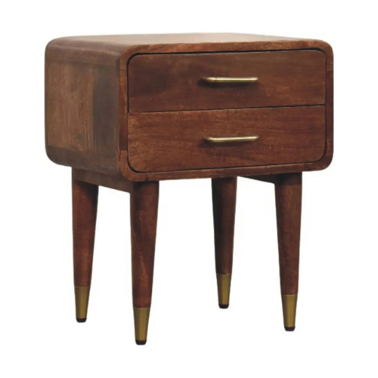Valenza Two-Drawer Bedside Table - Avivra
