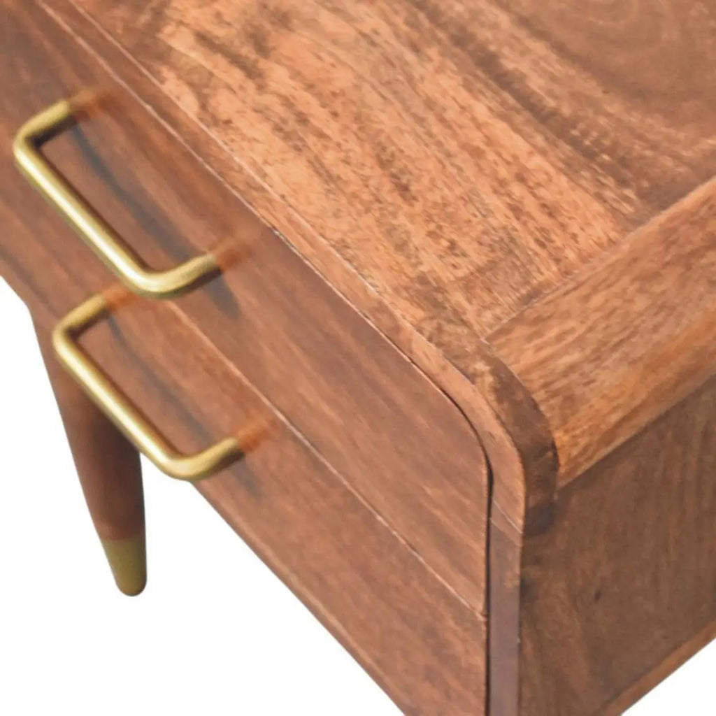Valenza Two-Drawer Bedside Table - Avivra