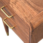 Valenza Two-Drawer Bedside Table - Avivra