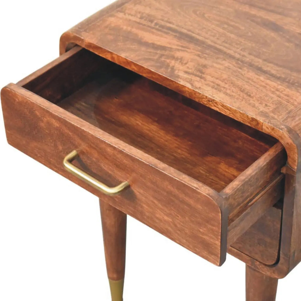 Valenza Two-Drawer Bedside Table - Avivra