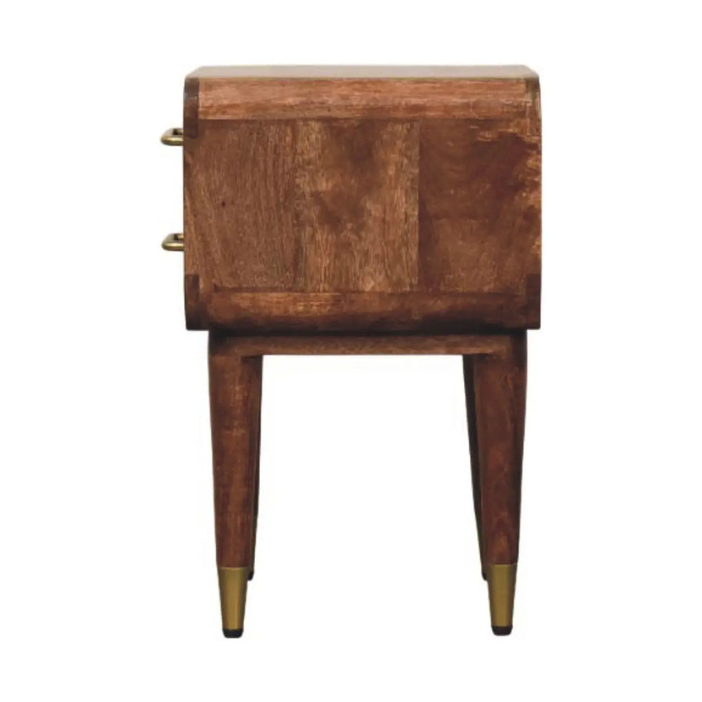 Valenza Two-Drawer Bedside Table - Avivra