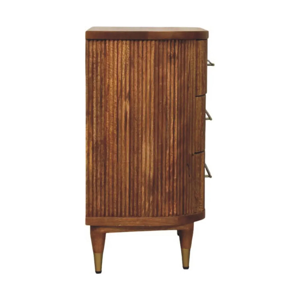 Emerson Ribbed 3-Drawer Chest - Avivra