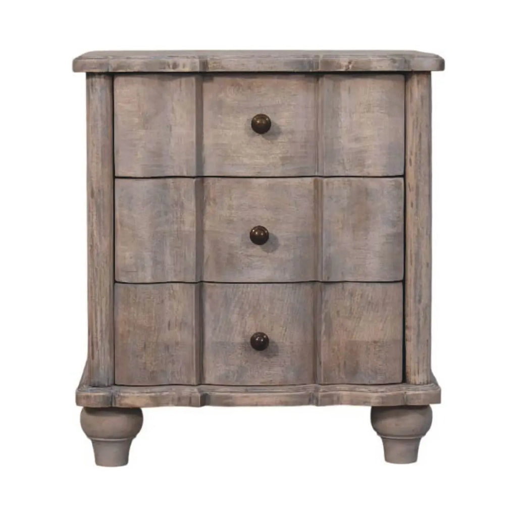 Lume Washed Bedside Table Avivra