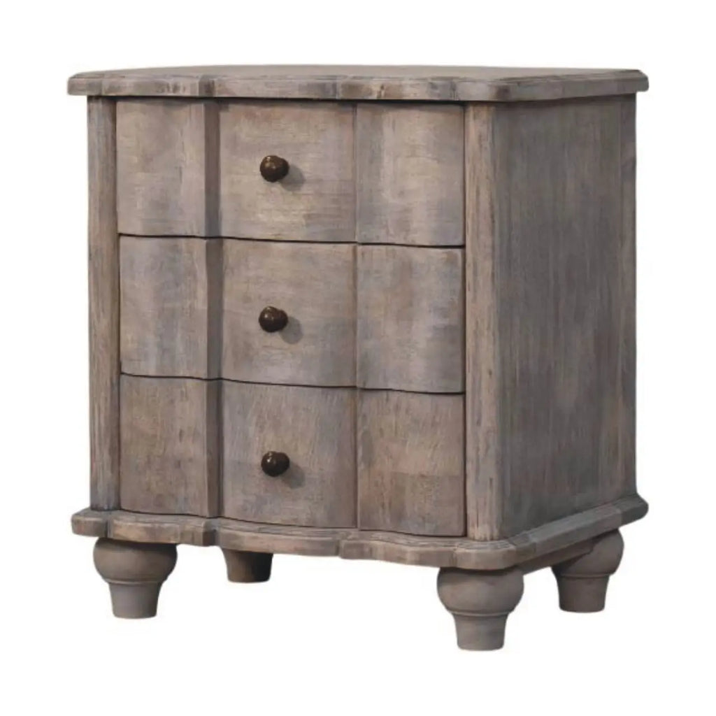 Lume Washed Bedside Table Avivra