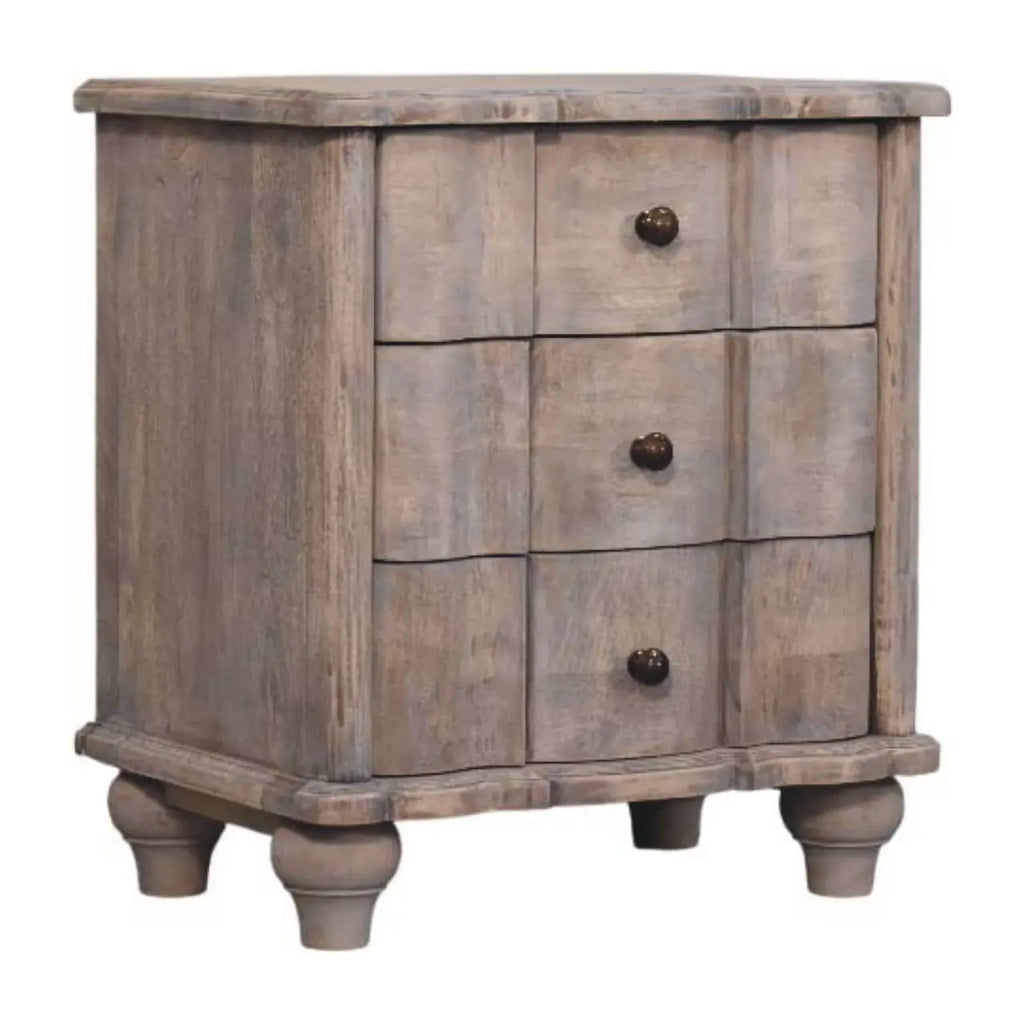 Lume Washed Bedside Table Avivra