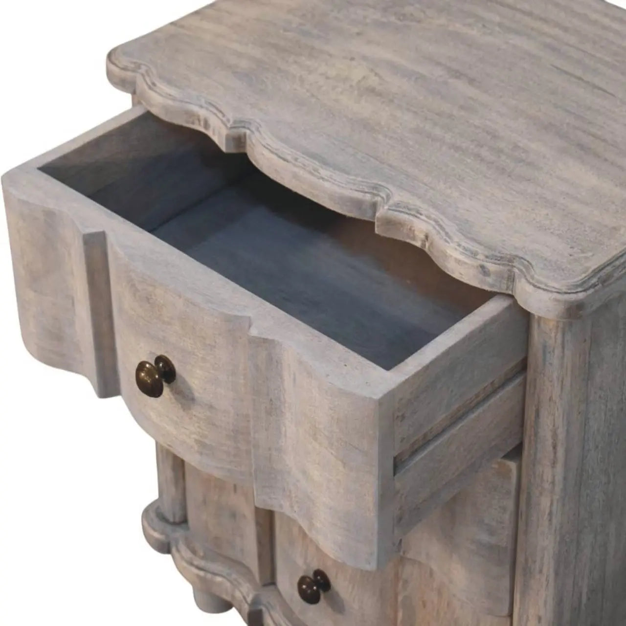 Lume Washed Bedside Table Avivra