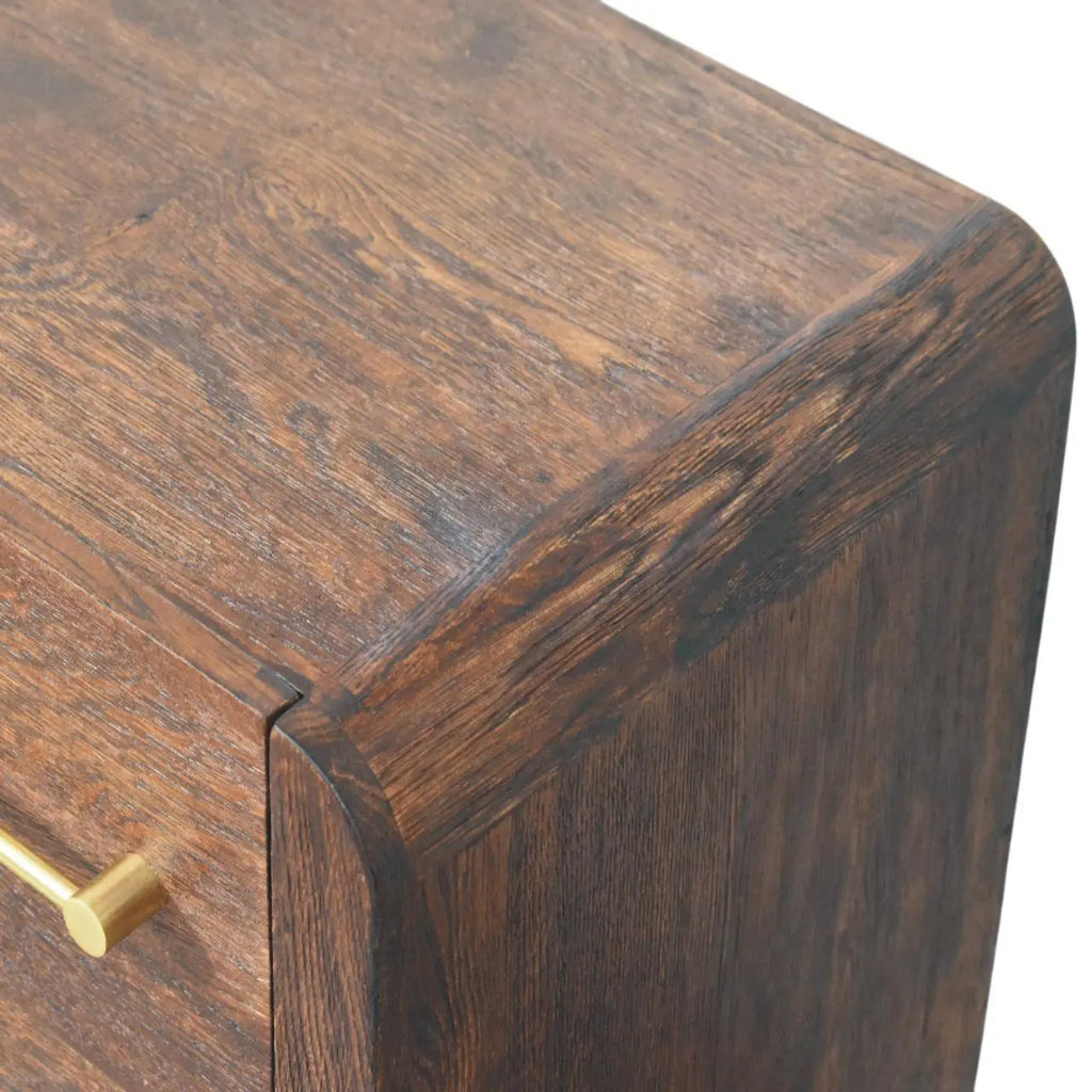 Copenhagen 2-Drawer Nightstand in Smoked Oak - Avivra