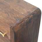 Copenhagen 2-Drawer Nightstand in Smoked Oak - Avivra