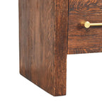Copenhagen 2-Drawer Nightstand in Smoked Oak - Avivra