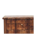 Lume Roasted Panelled Bedside - Avivra