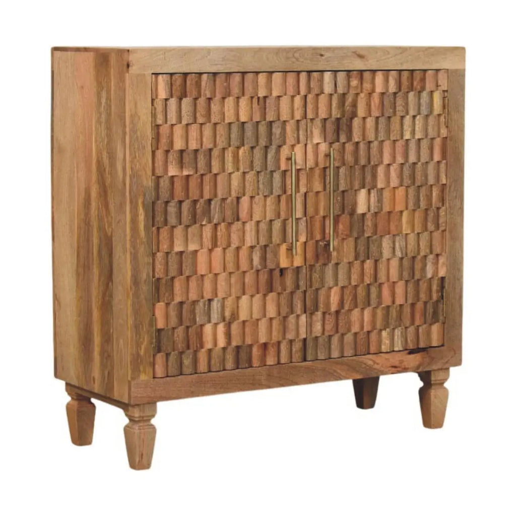 Cadiz Carved Block Cabinet - Avivra