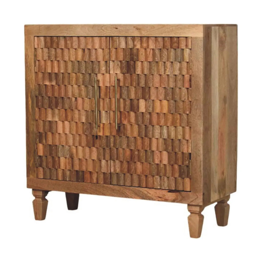 Cadiz Carved Block Cabinet - Avivra