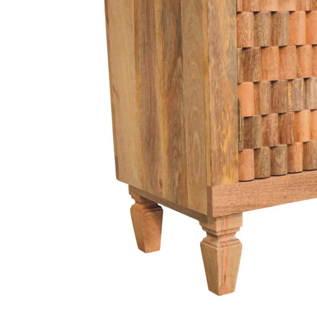 Cadiz Carved Block Cabinet - Avivra