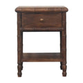 Bamboo Carved Bedside Table Avivra