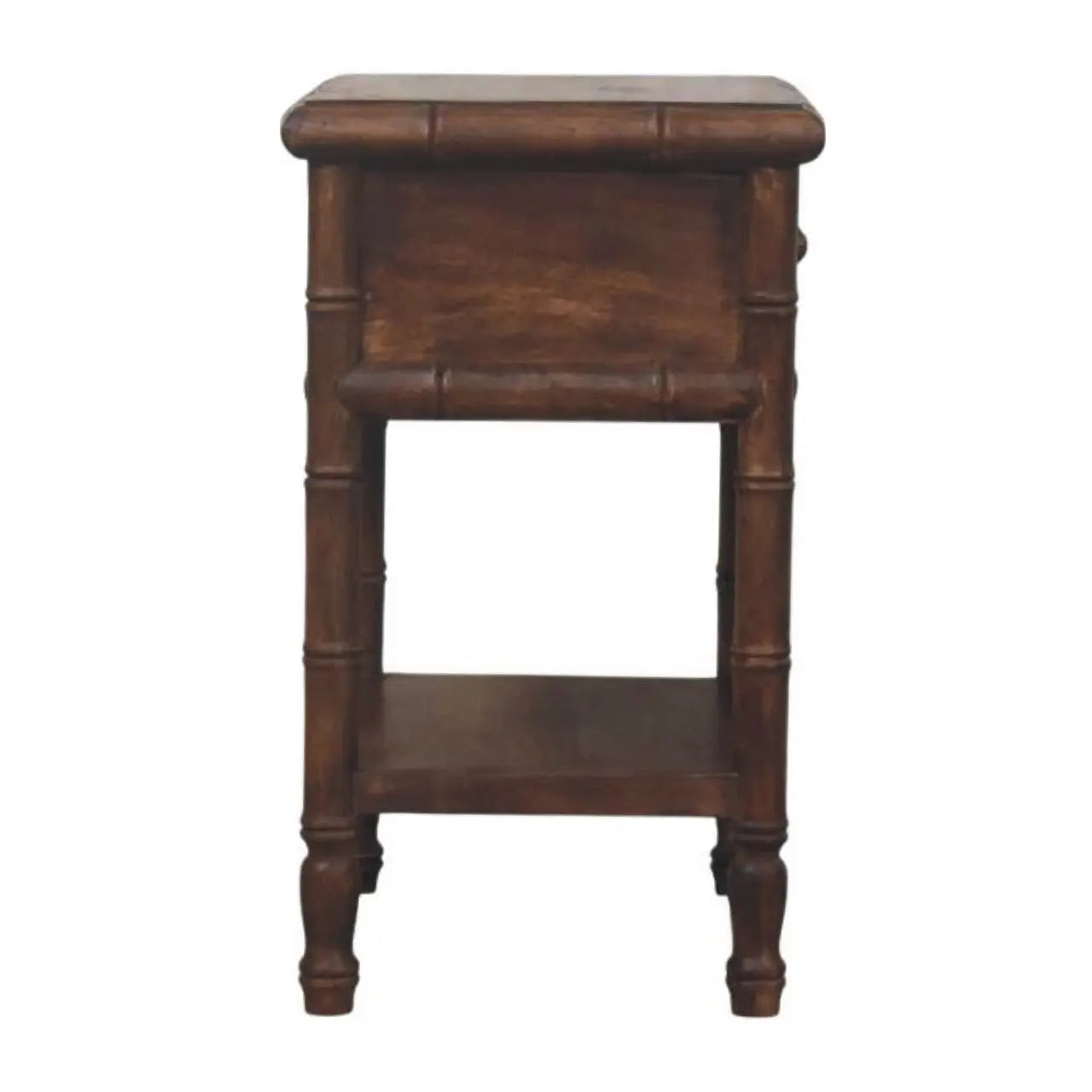 Bamboo Carved Bedside Table Avivra